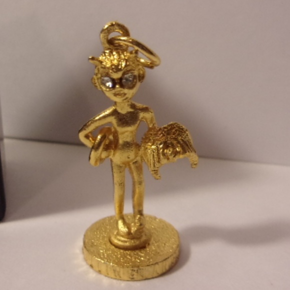 House of Borvani Jewelry House Of Borvani Fallen Angel Gold Tone